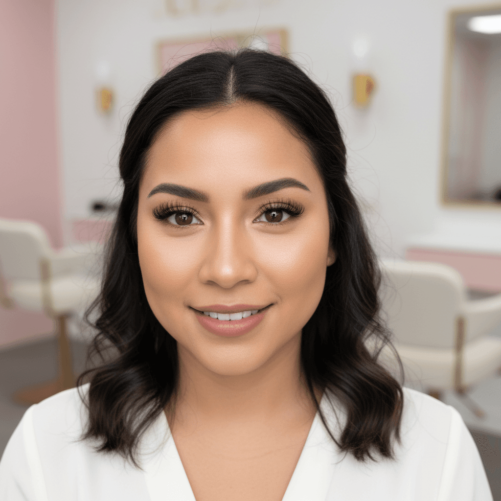Lash Extensions client